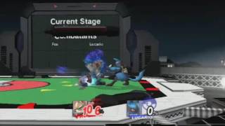 SSBB TAS Fox VS Lucario [upl. by Introc27]