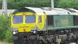 Class 66418  Freightliner  Stafford  03092018 [upl. by Harret]