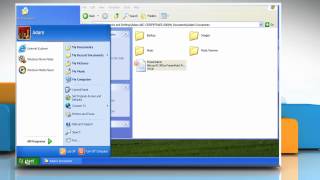 Windows® XP How to add shortcut to the Start menu [upl. by Atsira]