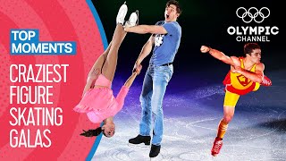 Top 10 Craziest Figure Skating Gala Performances  Top Moments [upl. by Marsiella]