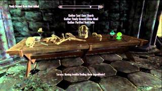 Skyrim Dawnguard Finding JournalIngredients in Chasing Echoes Quest [upl. by Eelnyl]