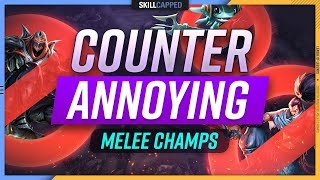 4 Ways to COUNTER ANNOYING MELEE Champions in League of Legends  Skill Capped [upl. by Josie476]