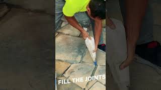 How to install a flagstone patio fast [upl. by Eerb873]