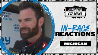 Corey LaJoie describes wild ride from Michigan [upl. by Ahseyi385]