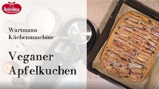 Veganer Apfelkuchen mit der Wartmann Küchenmaschine [upl. by Janette274]