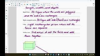 Lesson 33 Surface Area of Objects Made from Right Rectangular Prisms Video Lesson [upl. by Ailaro]