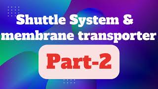 Shuttle System amp membrane transporter ll MalateAspartate Shuttle System [upl. by Yelsna]