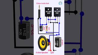 mini amplifier circuit board  How to make amplifier for Speaker Amplifier Speaker Shorts video [upl. by Nosac]