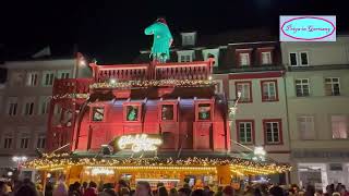 2022 Christmas market in Heidelberg Germany [upl. by Bruno526]