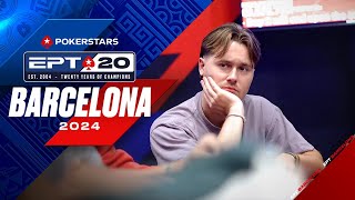 €5300 Main Event  DAY 2  EPT Barcelona 2024 [upl. by Gold]