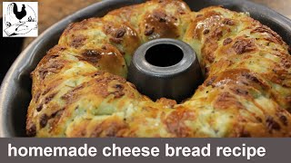 homemade cheese bread recipe [upl. by Enrahs]