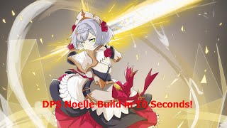 DPS Noelle C0 Build in 10 Seconds SupportC6 Build in Description  Genshin Impact shorts [upl. by Leahpar]