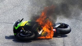 MotoGP™ Sepang 2014 – Biggest crashes [upl. by Meenen]