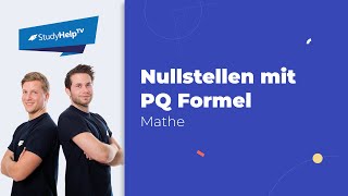 Nullstellen bestimmen mit PQFormel  StudyHelp [upl. by Janean216]