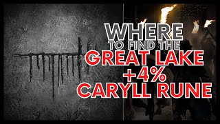 BLOODBORNE WHERE TO FIND THE TIER 2 GREAT LAKE 4 CARYLL RUNE [upl. by Neerihs]