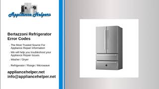 bertazzoni refrigerator errorcodes [upl. by Beutner]