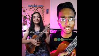 tose naina jab se mile arijit singh romantic song ukulele cover with SayaliTank💕❤️🎶🎸 duet love [upl. by Akelahs]