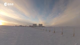 Winter at the Concordia station in Antarctica [upl. by Heriberto]