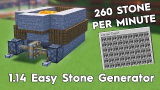 Minecraft Easy Stone Generator 260 Stone Per Minute [upl. by Cappella]