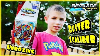 Beyblade Burst BUSTER XCALIBER Unboxing  Review  Battle vs Emperor Forneus \ Beyblade Super Z Toys [upl. by Odnalro428]