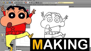 Making of an Animation Short Film  Shinchan Animation Making [upl. by Nodnrb]