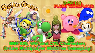 BMF100 Plush Gameplays BMF100 VAF and CYL Characters Plays Suika Game Online Matches [upl. by Ocir902]