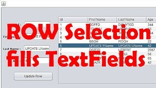 JAva SWING 08  Get value from JTable and set it to jtextfield in Netbeans Java and Sqlite mysql [upl. by Gowrie908]