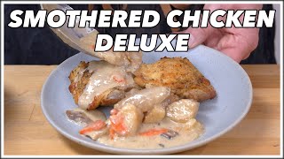 Smothered Chicken Deluxe  Glen And Friends Cooking [upl. by Briny]