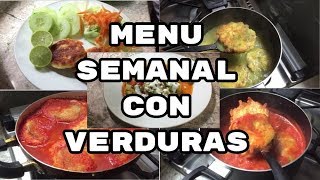 Menú Semanal 12MENU CON VERDURAS ECONOMICOFABI CEA [upl. by Amand46]