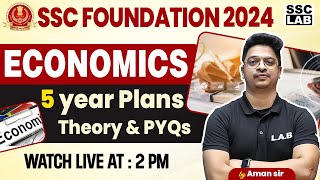 SSC CGL 2024  5 Year Plan in India  पंचवर्षीय योजना  SSC CGL Economics Classes  By Aman Sir [upl. by Clercq]