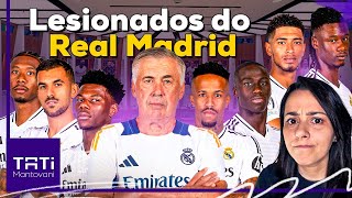 LESIONADOS NO REAL MADRID 7 JOGADORES ESTÃO FORA NESTE MOMENTO ANCELOTTI COM PROBLEMAS NA ZAGA [upl. by Roath]