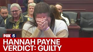 Hannah Payne found guilty on all counts Full Verdict  FOX 5 News [upl. by Lolanthe30]