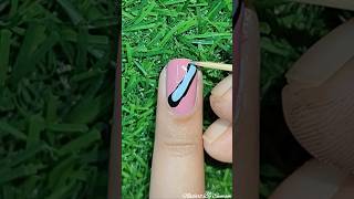 Easy Nail Design Using Household Items 🏡👀shorts trending viralvideo nails nailart [upl. by Honor]