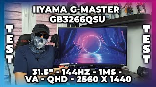 Monitor dla graczy iiyama GB3266QSU 315″ 144Hz 1ms VA QHD  Test [upl. by Acenahs961]