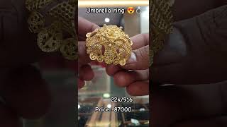 Umbrella ring 😍💍viralvideo trending wedding ring [upl. by Trik]