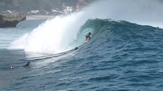 Local Pro Gets all the Waves  Padang Padang Bali [upl. by Akciret]