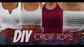 DIY CROP TOPS OUT OF TANK TOPS 4 Styles  Jeanae Melisa [upl. by Slack]