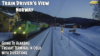 4K CABVIEW From Ål to Alnabru Freight Terminal in Oslo [upl. by Elokkin]