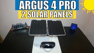 Reolink Argus 4 pro camera with 2 solar panels [upl. by Wardlaw]