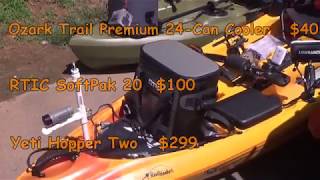 Ozark Trail vs RTIC which cooler is best for your kayak No Yeti to compare [upl. by Belanger995]