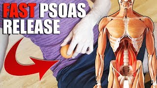 PSOAS Muscle RELEASE amp STRETCH for Tight HIP Flexors TRY THIS [upl. by Burny]