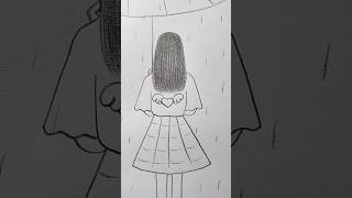 Girl backside drawing  Girl drawing girldrawing girlbacksidedrawing drawing penciledrawing [upl. by Pry]