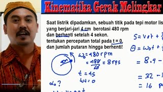 menentukan percepatan sudut dan banyak putaran gerak melingkar fisika sma kelas 10  kelas 11 [upl. by Ross549]