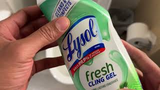 How to Use Lysol Clinging Gel Toilet Bowl Cleaner [upl. by Edi]