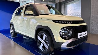 4KASMR 2025 HYUNDAI Casper Electric Inster quotButter Cream Yellow  Beigequot Walkaround Review [upl. by Shirline]