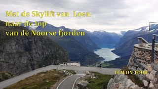 Video 187 Met de Skylift van Loen naar de top van de Noorse fjorden [upl. by Valoniah850]