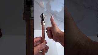 How To Install Compression Fittings No PTFE diy plumbing asmr youtubeshorts [upl. by Ancell]