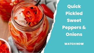 Add a Zing to Your Dishes with This Quick Pickled Sweet Red Peppers and Onions Recipe [upl. by Jos]