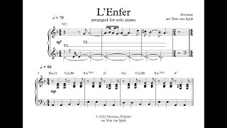 Stromae  LEnfer  Partitions piano  Piano sheet music [upl. by Lenej]