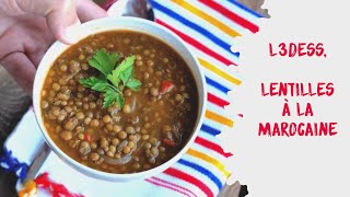 L3dess lentilles à la marocaine recette FACILE et TROP BONNE [upl. by Einohpets]